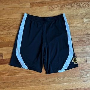 Black and White Bruins Shorts